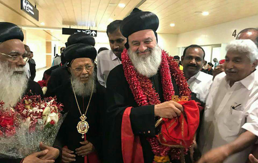 Patriarch of Syrian church arrivesin Kerala